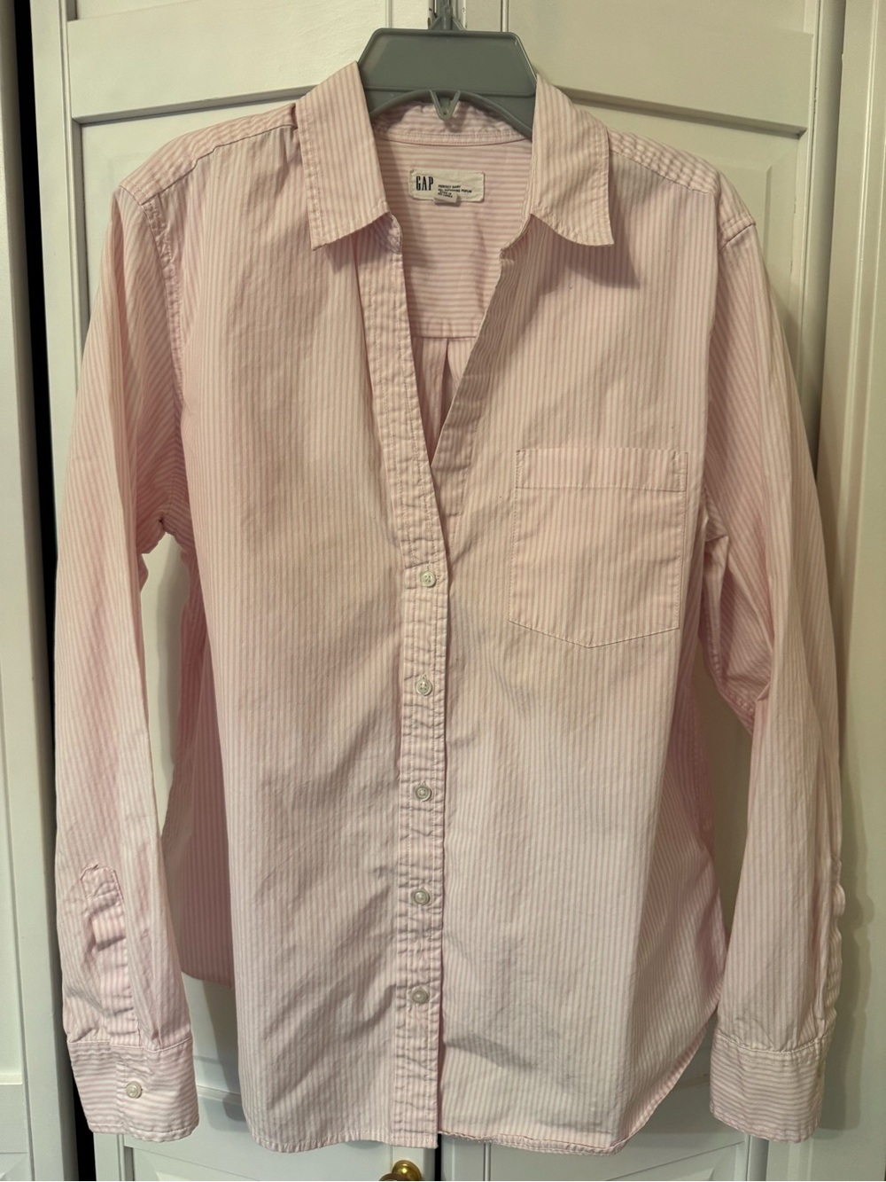 GAP Light Pink Stripe Button-Down Shirt
